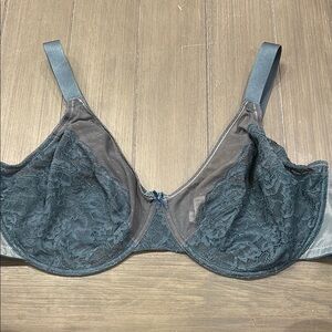 HSIA Dark Teal Lace Bra 42DDD